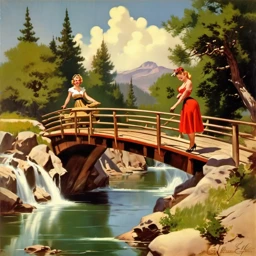 Gil Elvgren Landscape