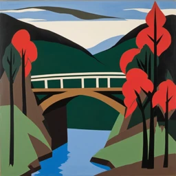 Jacob Lawrence Landscape