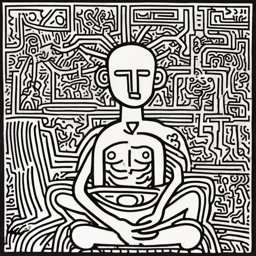 Keith Haring Portrait