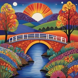 Laurel Burch Landscape