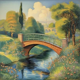 Louis Wain Landscape