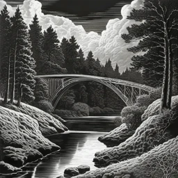 Virgil Finlay Landscape