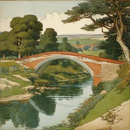 Walter Crane Landscape